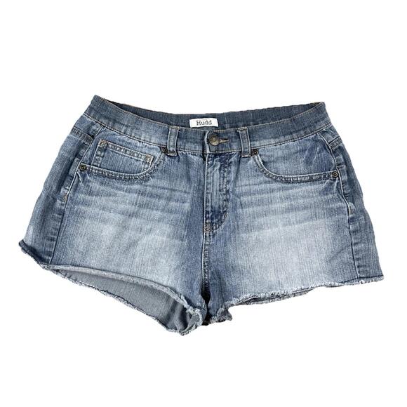 Mudd Denim - Mudd High Rise Raw Hem Daisy Duke Jean Shorts Women’s 13 Distressed Vintage Cut